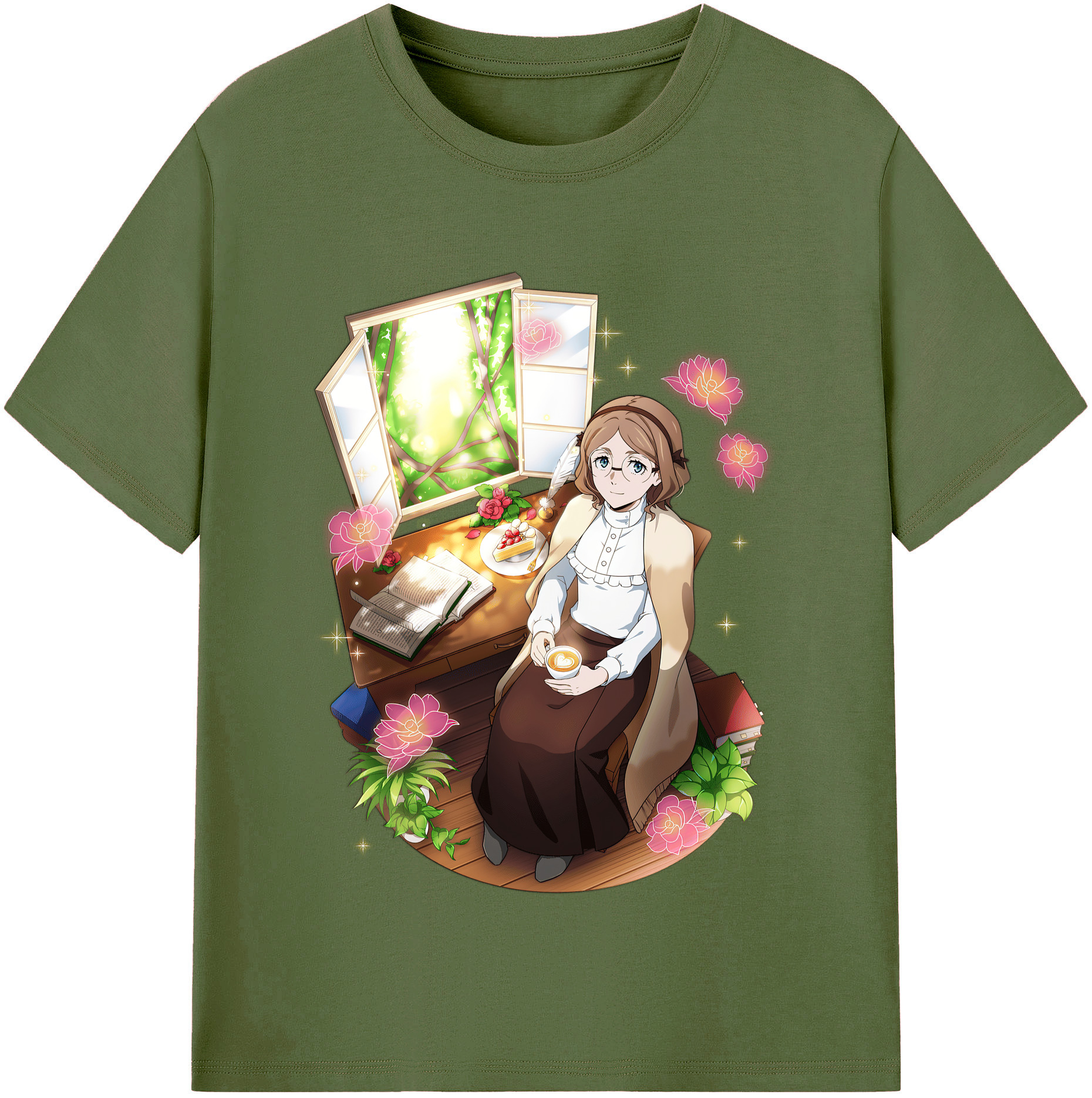 （画像用） 文豪ストレイドッグス Bungo Stray Dogs 綿100％半袖Tシャツ（フロントプリント）